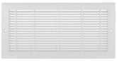 Imperial RG3012 Sidewall Grille, 19-1/4 in L, 7-1/4 in W, Polystyrene, White